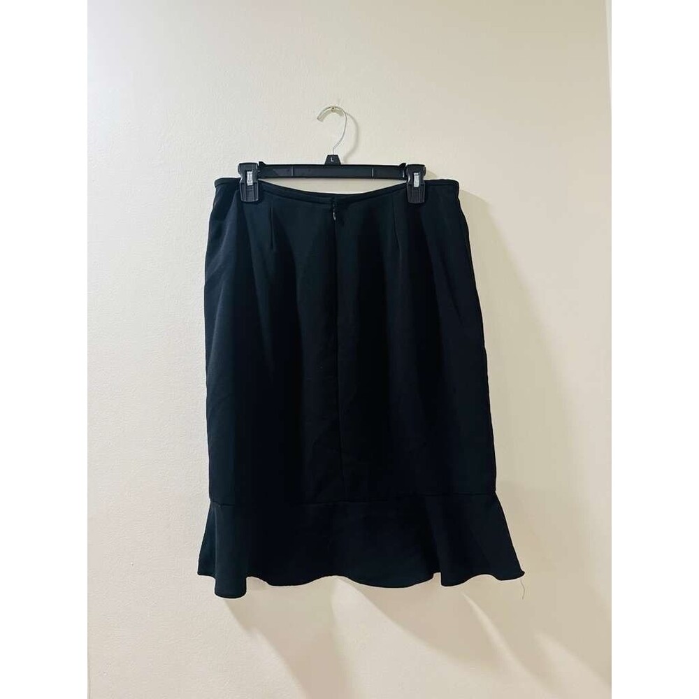 Drama Black Skirt Womens Size 12 Business Casual Whimsigoth Classic Office